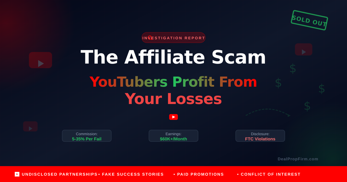 The Affiliate Scam: How YouTubers Profit From Your Losses (2025 Exposé)
