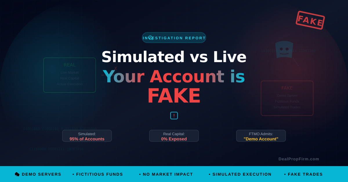 Simulated vs Live Accounts: Your 'Funded' Account is Fake (2025 Exposé)